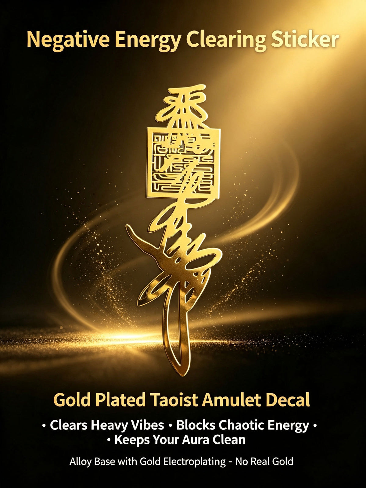 About 3 * 7cm metal phone sticker, lucky sticker, phone, car, office desk, door, metal sticker with packaging