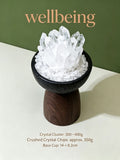 Natural Crystal Cluster Aroma Diffuser Decor, Crystal Pot Desk Ornament for Wellbeing, Prosperity, Protection, Spirituality & Career, Bracelet Charging & Cleansing Stone Home Decor