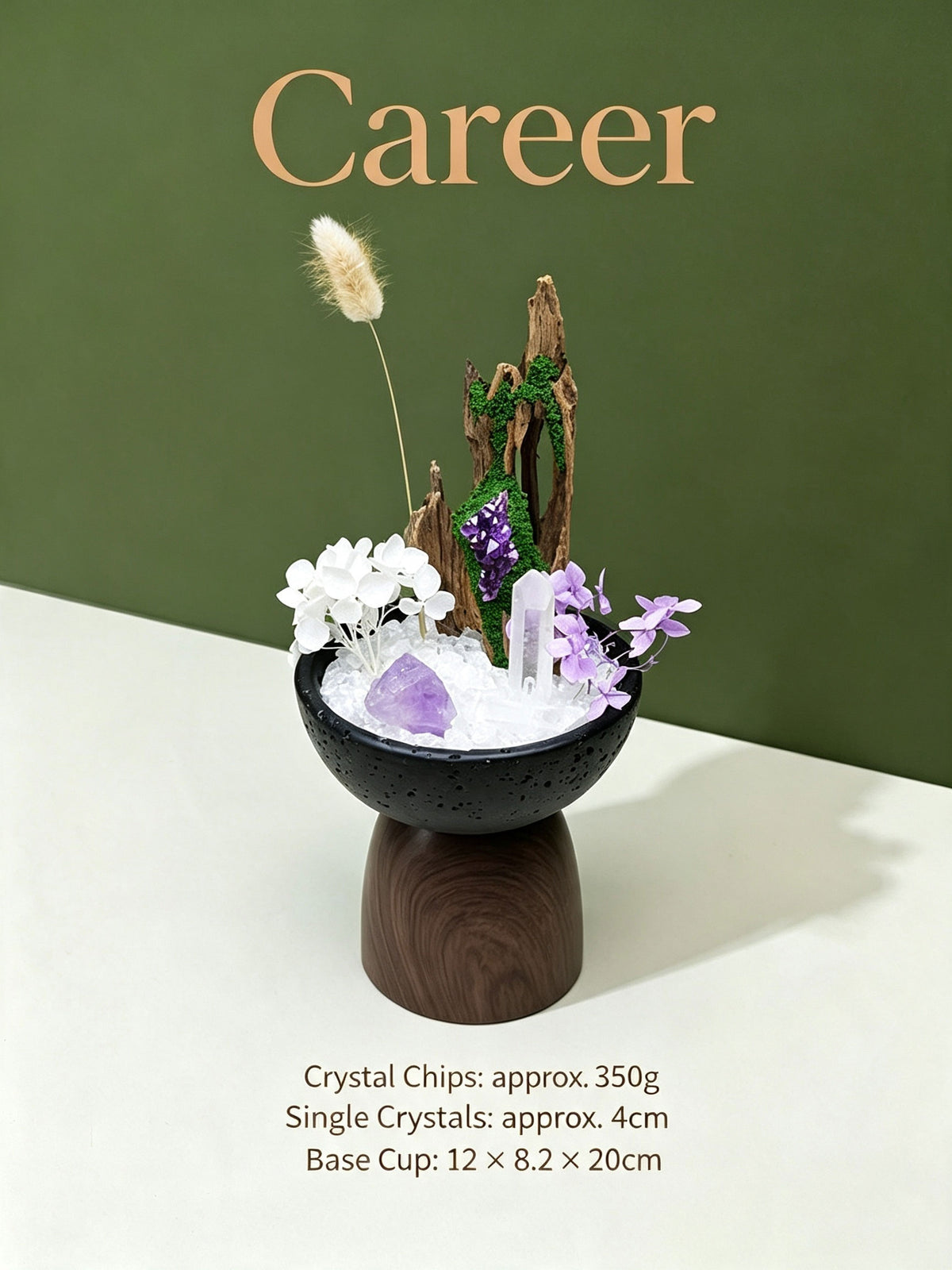 Natural Crystal Cluster Aroma Diffuser Decor, Crystal Pot Desk Ornament for Wellbeing, Prosperity, Protection, Spirituality & Career, Bracelet Charging & Cleansing Stone Home Decor