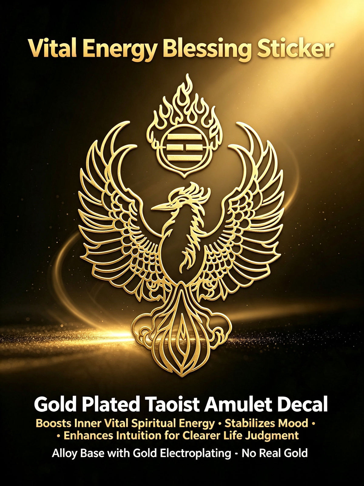 About 3 * 7cm metal phone sticker, lucky sticker, phone, car, office desk, door, metal sticker with packaging