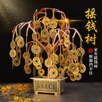 Copper coin money tree