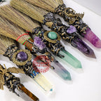 Crystal pillar broom
