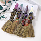 Crystal pillar broom