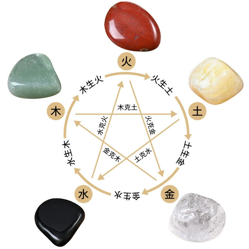 Five element broken stone gourd