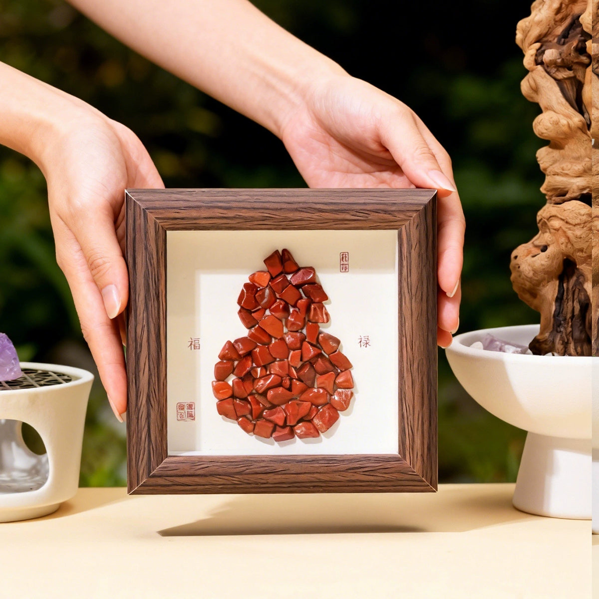 Crystal gourd photo frame