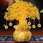 Yellow Crystal Money Tree