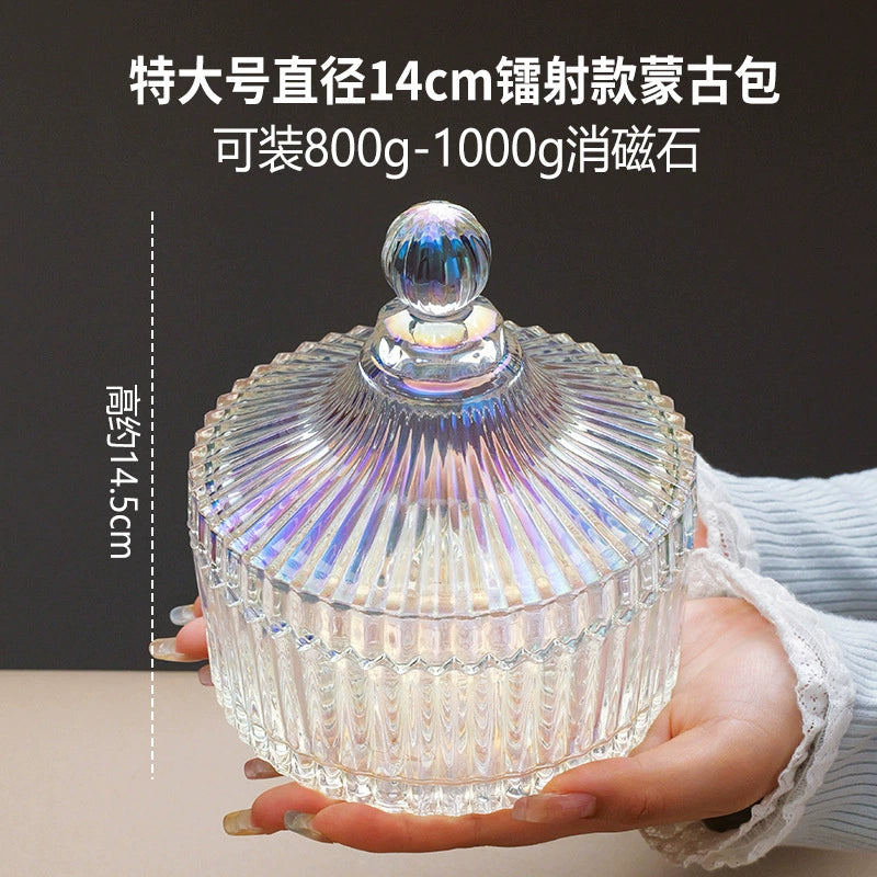 Crystal demagnetization bowl