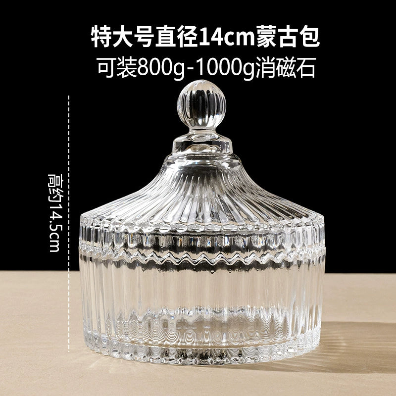 Crystal demagnetization bowl