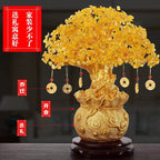 Yellow Crystal Money Tree