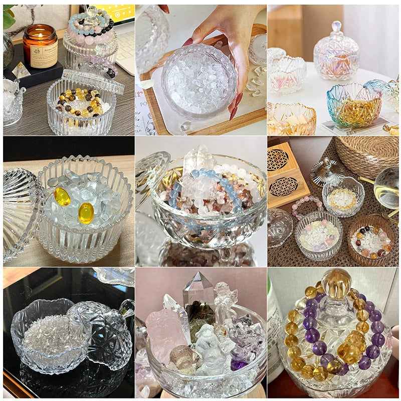Crystal demagnetization bowl