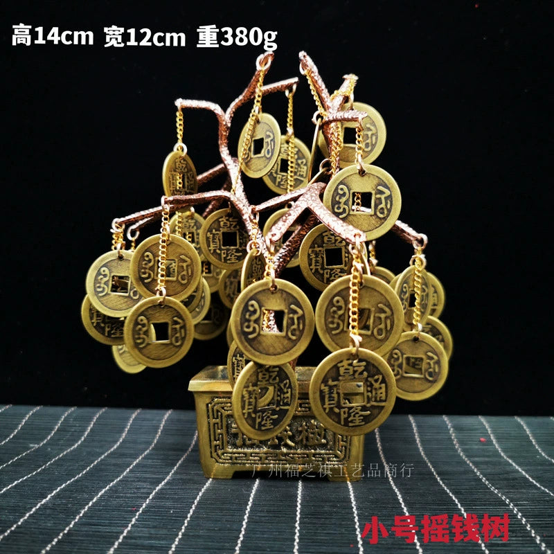 Copper coin money tree