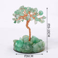 Crystal raw stone wealth tree
