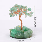 Crystal raw stone wealth tree